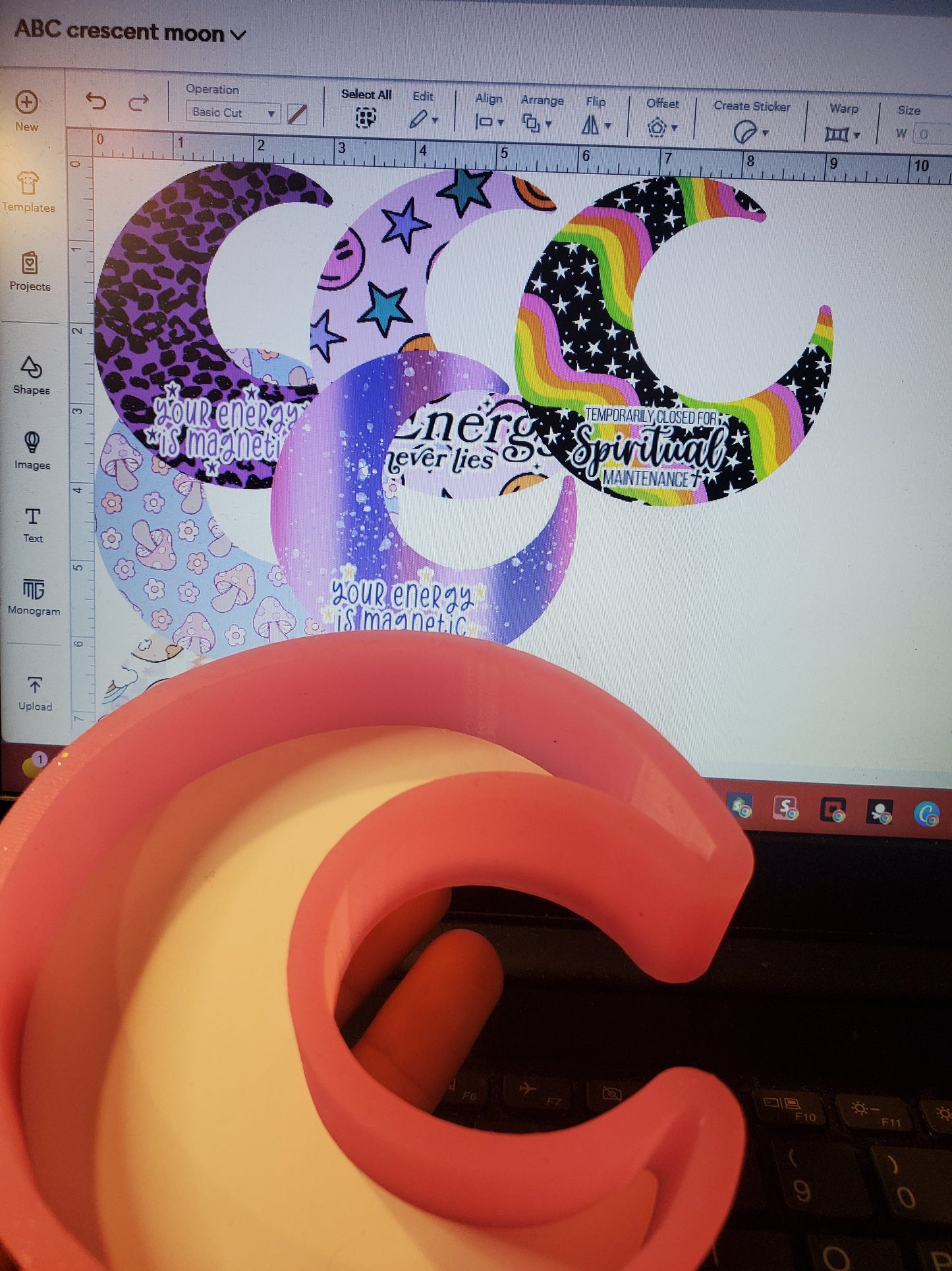 Crescent Moon Cardstock -  Sold & Shipped By Simply Sienna