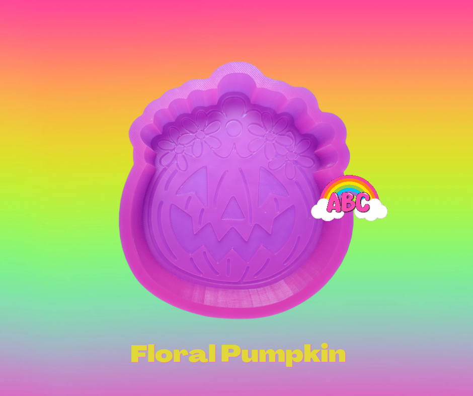 Floral Pumpkin silicone mold