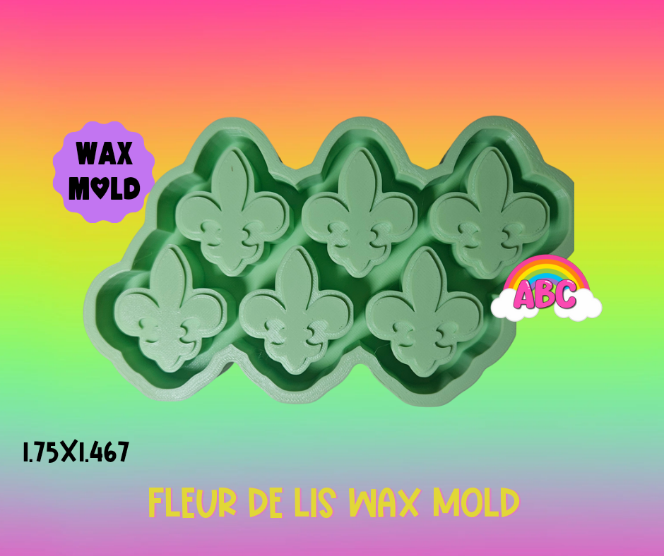 Fleur De Lis Wax Silicone Mold