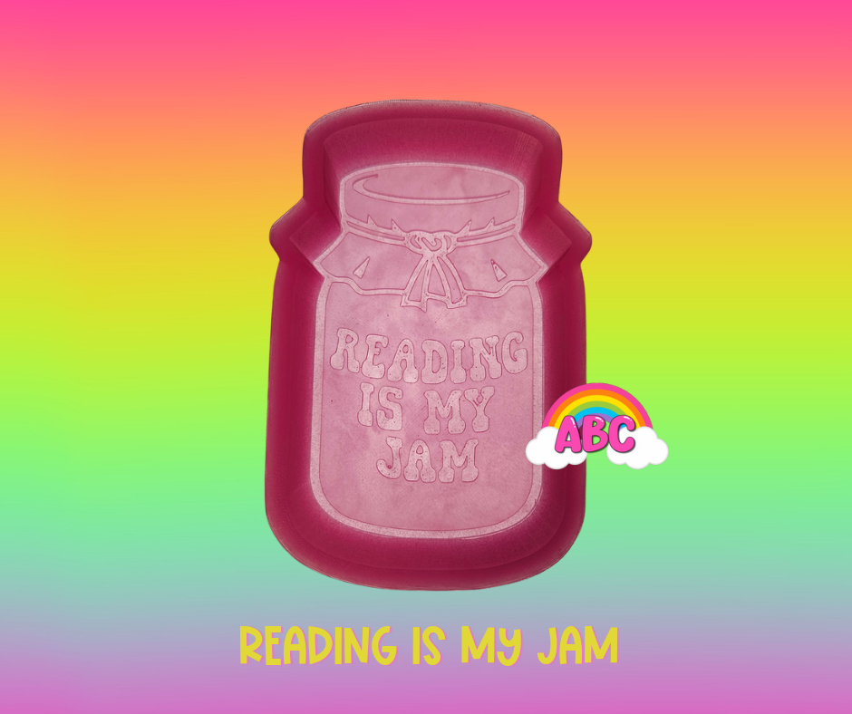 Reading is my Jam silicone mold