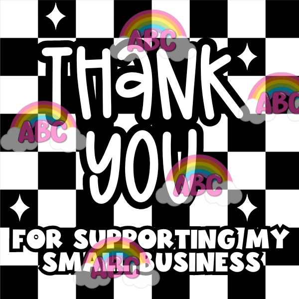 2x2 Digital Download Thermal Label - Thank You