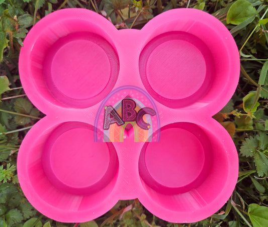 4 cavity 2in Circle 1.5 center