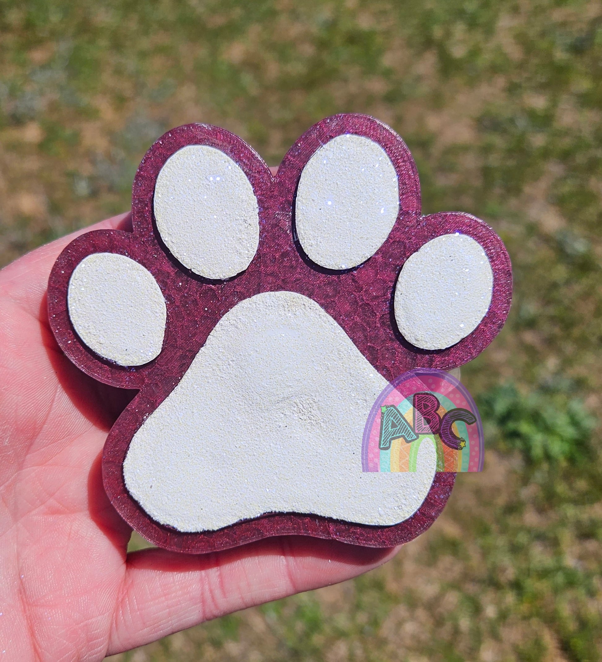 Paw Print Mold Silicone Mold ABC MOLDS LLC paw-print-mold-silicone-mold-abc-molds-llc
