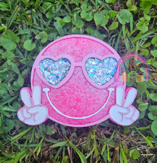 Peace Hand Smile Heart Eyes