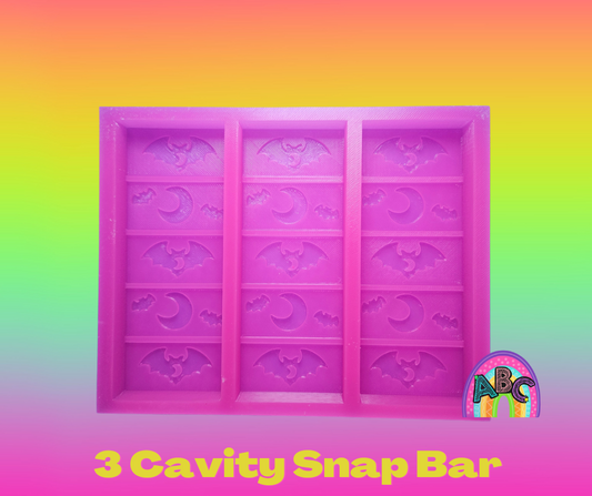 3 Cavity Spooky Snap Bar Mold