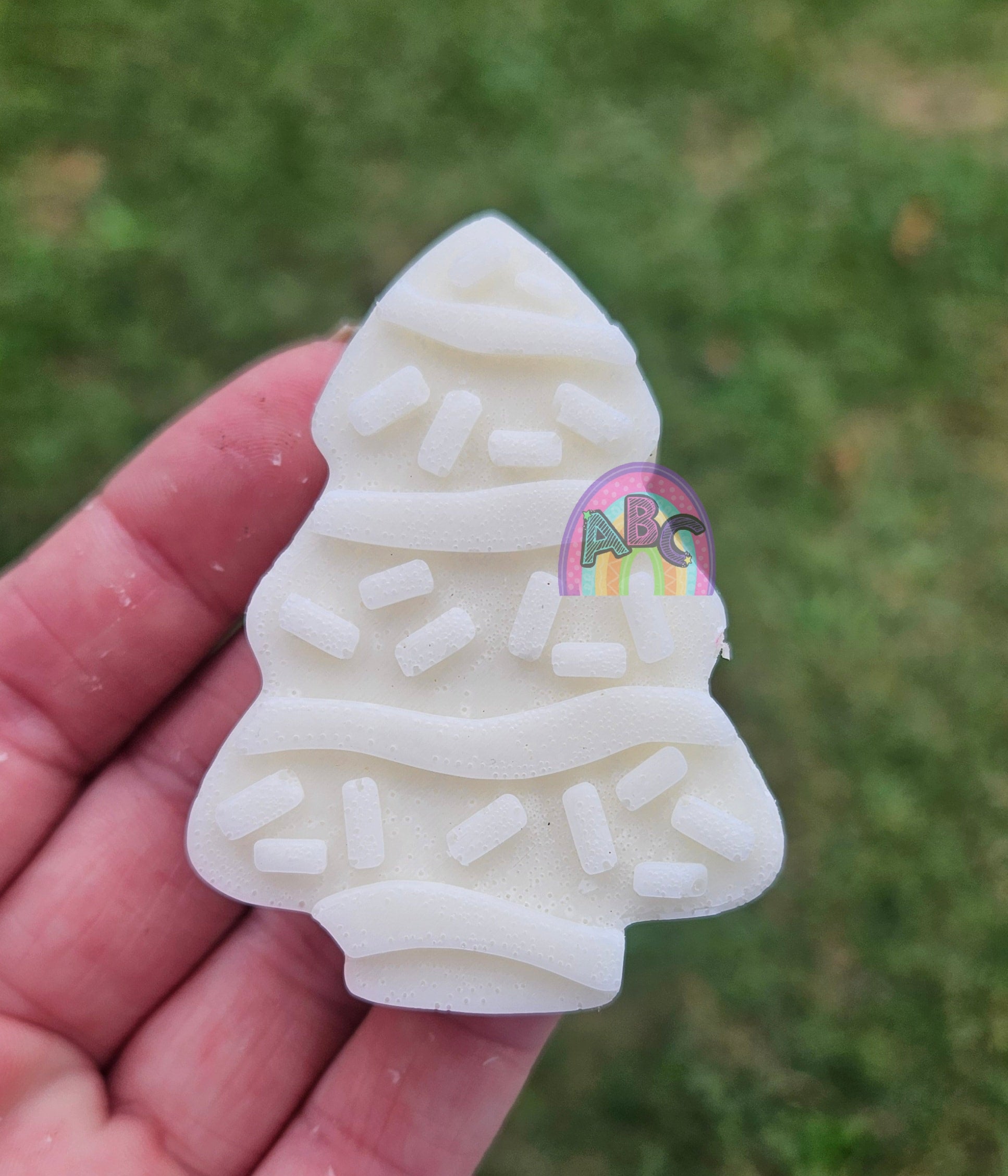 6 cavity sprinkle tree wax tart mold