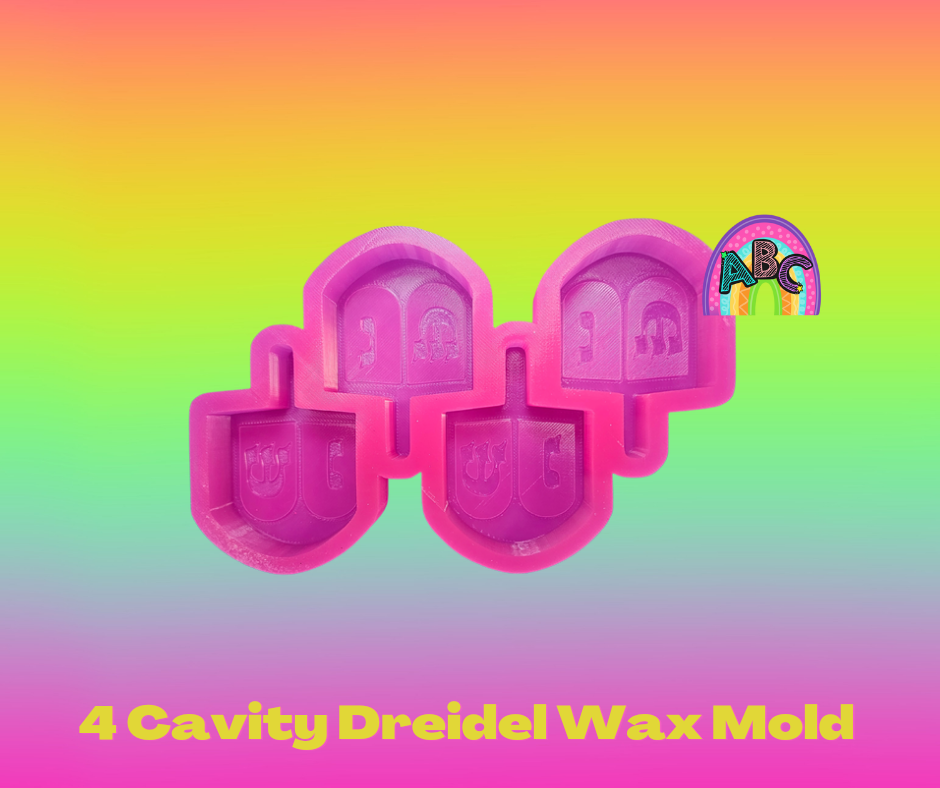 4 Cavity Dreidel Wax Mold
