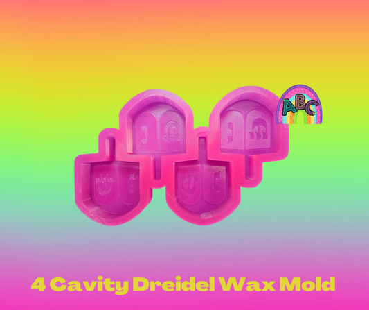 4 Cavity Dreidel Wax Mold