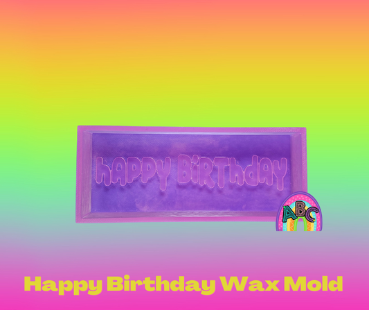 Happy Birthday Wax Mold
