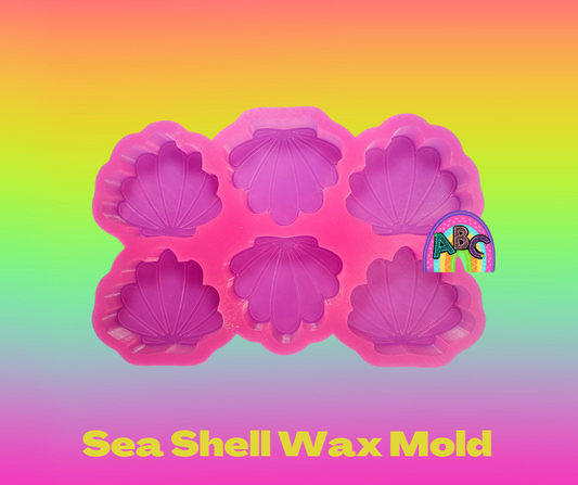 6 cavity sea shell wax mold