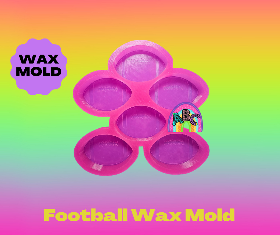 6 Cavity Football Wax Mold